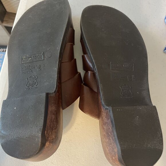 PREDICTIONS LEATHER COLLECTION WOMENS SHOES 8.5 BROWN SLIP-ON WEAVE - Picture 10 of 12